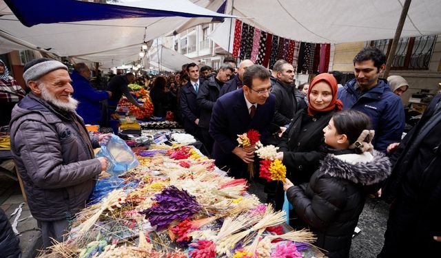 EKREM İMAMOĞLU BU GÜN ESENLERDE BİR PAZARDAYDI